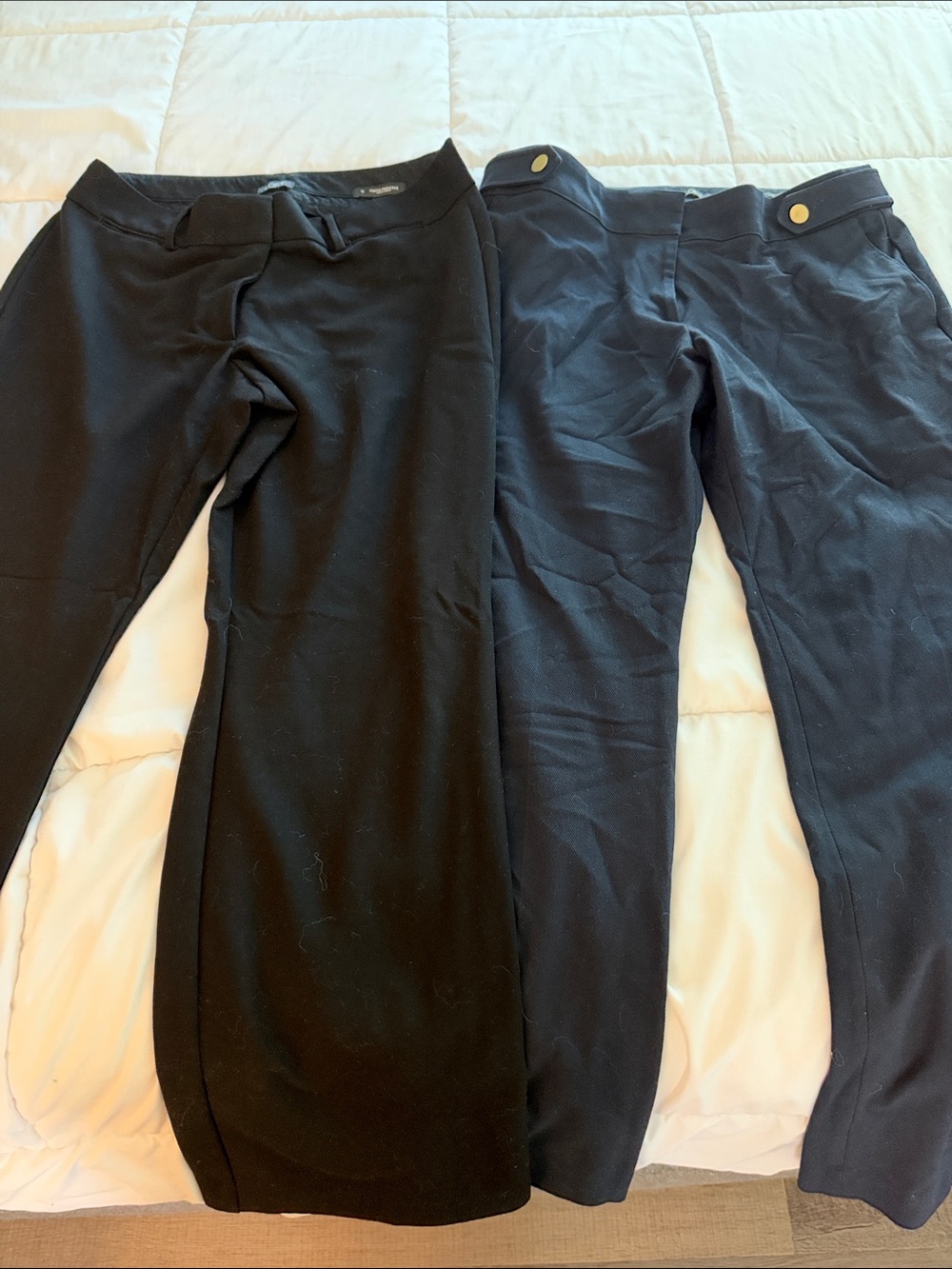 Loft size 12 Marisa trousers- black and navy
